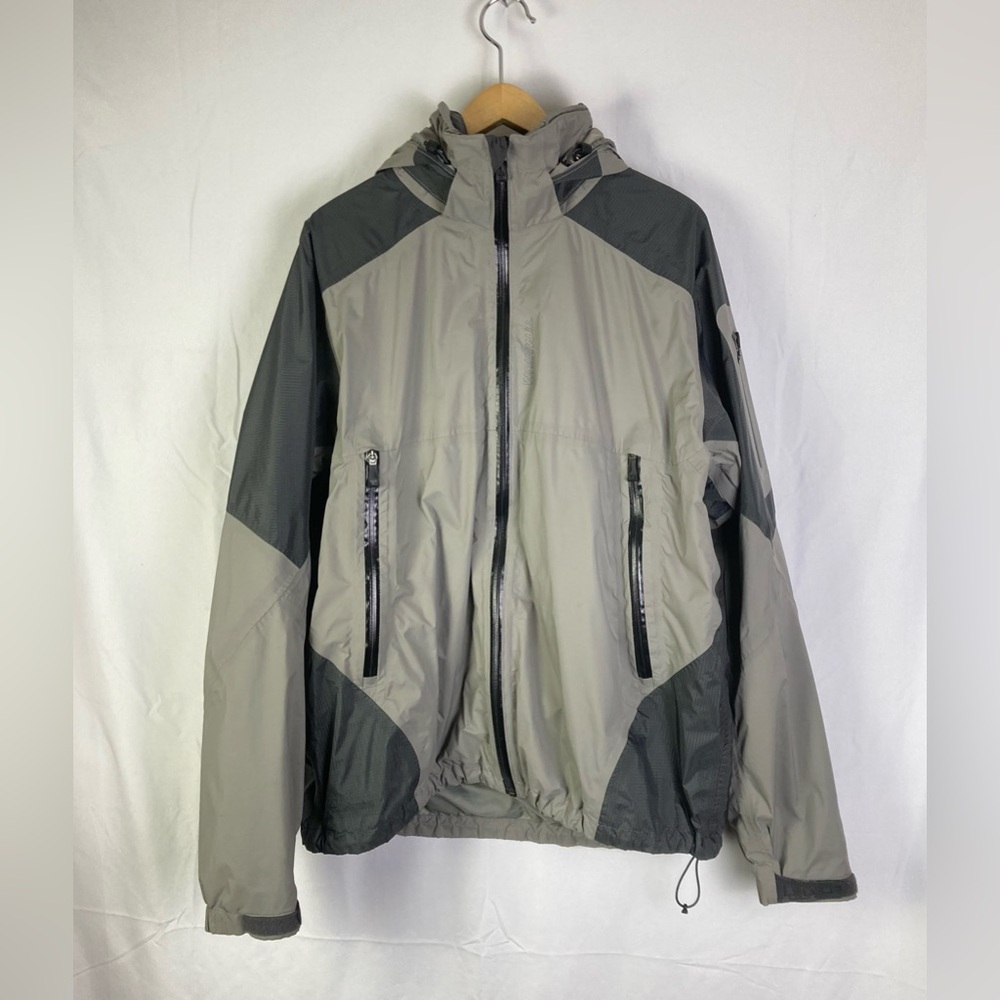 Columbia Men’s Titanium Jacket Gray XLarge Omni-Tech Waterproof Hood Interchange